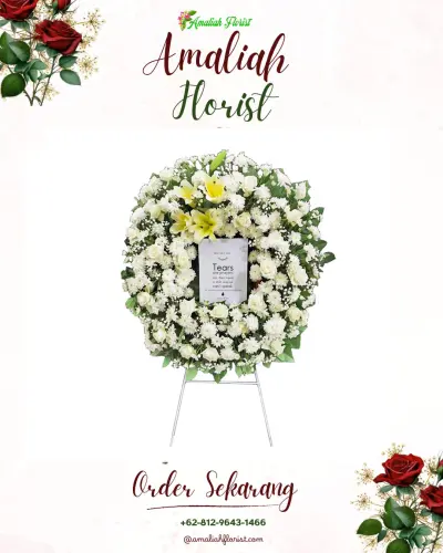 Krans Bunga Duka Cita di Cikaum
